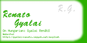 renato gyalai business card