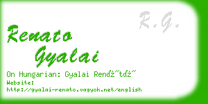 renato gyalai business card